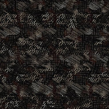 Kusursuz modern sepia camo baskı dokusu arka planı. Benekli kamuflaj deri desenli tekstil kumaş. Hırıltılı, bulanık çarşaflar her yerde. 