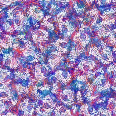 Kusursuz yaz boho 'su parmak izini sildi. Grunge hafif suluboya kolaj dokusu arka planı. Plaj desenli tekstil kumaşı. Boya mavisi, pastel, bulanık, püre, her yerde arıza var. 