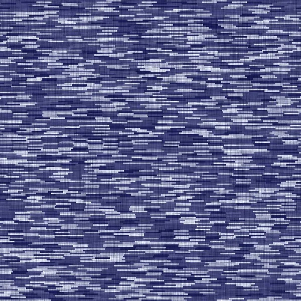 Seamless indigo washed stripe texture. Blue woven boro linen cotton dyed effect background. Japanese repeat batik resist pattern. Asian striped all over textile print.