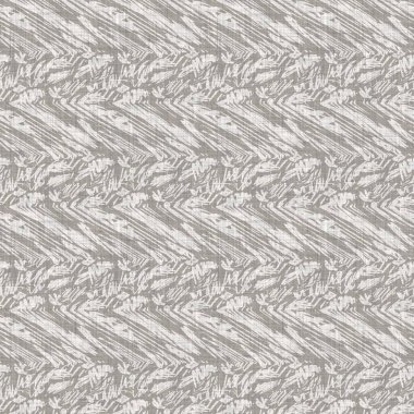 Kusursuz gri Fransız dokuması keten ipten şeritli arka plan. Çiftlik evi ecru flax kenevir lifleri doğal desen. Organik iplik kumaşa yakın. Ecru gri kumaş. Kaba kumaş.