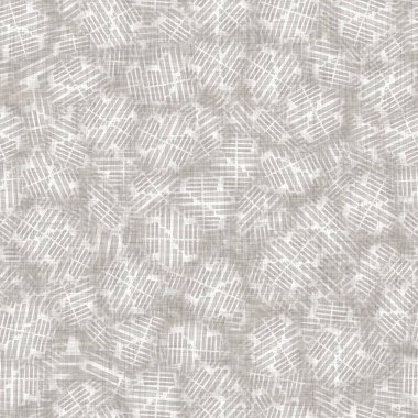 Kusursuz açık gri örgü, keten kumaş dokusu arka planı. Keten kenevir fiber doğal desen. Organik lifler kumaş yüzey malzemelerini birbirine yaklaştırır. Ecru düzensiz bulanık kumaş desenli kaba malzeme