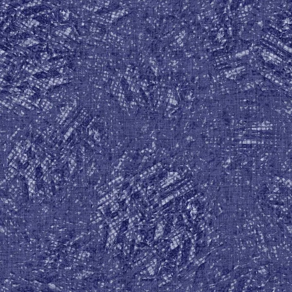 Textura sem emenda indigo manchado. Azul tecido boro algodão tingido efeito fundo. Japonês repetir batik resistir padrão. Branqueador de tinta de gravata angustiado. Asiático fusão allover quimono têxtil. Impressão de pano usado — Fotografia de Stock