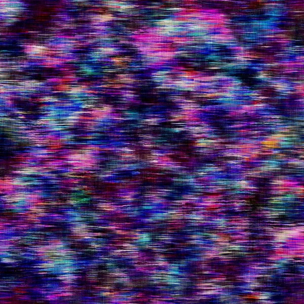 Θολή ουράνιο τόξο ακουαρέλα υφαντά λινό φόντο υφή. Grunge στενάχωρη γραβάτα μελανζέ χρώμα αδιάλειπτη μοτίβο. Ποικιλία φωτεινό ombre δυσλειτουργία ύφασμα επίδραση σε όλη την εκτύπωση. — Φωτογραφία Αρχείου