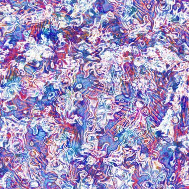 Kusursuz yaz boho 'su parmak izini sildi. Grunge hafif suluboya kolaj dokusu arka planı. Plaj desenli tekstil kumaşı. Boya mavisi, pastel, bulanık, püre, her yerde arıza var. 