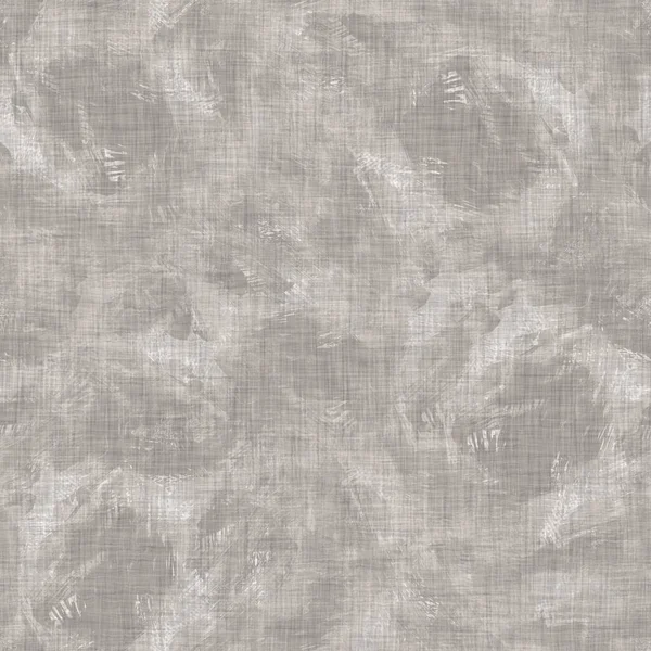 Fondo de textura de lino tejido francés gris moteado sin costuras. Patrón de fibra de lino natural de crudo antiguo. Tela de casa de campo orgánica para textiles por todas partes imprimir. — Foto de Stock