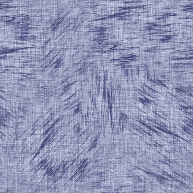 Kusursuz çivit benekli doku. Mavi örülmüş boro pamuk boyalı efekt arka planı. Japonlar batik direncini tekrarlıyor. Sıkıntılı kravat boyası beyazlatıcı. Asya füzyon izin veren kimono tekstili. Giysi izi.