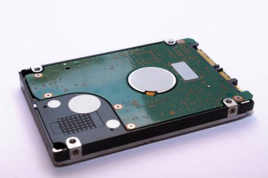 Bir sabit diskte veri depolama teknolojisi için bir bilgisayar Hdd bir close-up