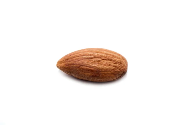 Almond Isolated White Background View — Stock Photo, Image