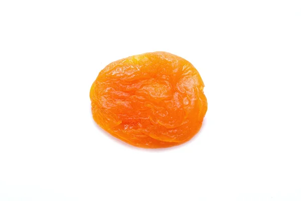 Getrocknete Aprikosen Isoliert Auf Weißem Hintergrund Seitenansicht — Stockfoto