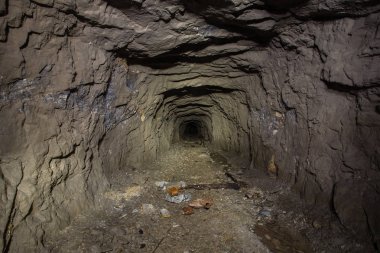 Altın madeni cevher şaft tünel sürüklenme yeraltı