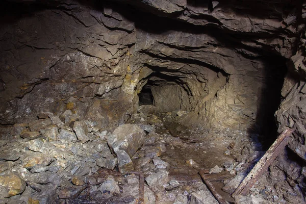 Dérive Souterraine Tunnel Puits Mine — Photo