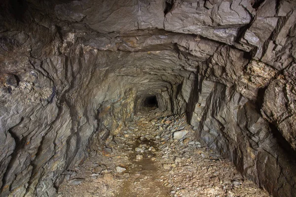 Altın Madeni Cevher Şaft Tünel Sürüklenme Yeraltı — Stok fotoğraf