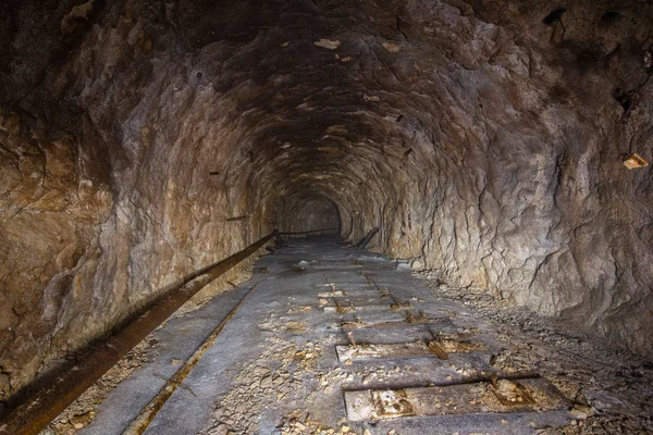 Metro Oro Mineral Hierro Mina Túnel Galería Paso — Foto de Stock