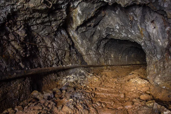 Metro Abandonado Oro Mineral Hierro Mina Túnel Galería Paso — Foto de Stock