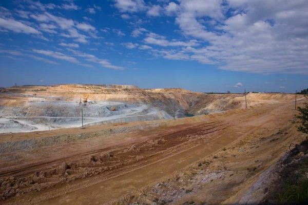 Açık Çukur Altın Cevheri Ocağı Maden Madencilik Teknolojisi — Stok fotoğraf
