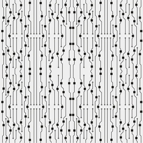 Contexte Abstrait Carte Circuit Imprimé Illustration Vectorielle Carte Circuit Plat — Image vectorielle