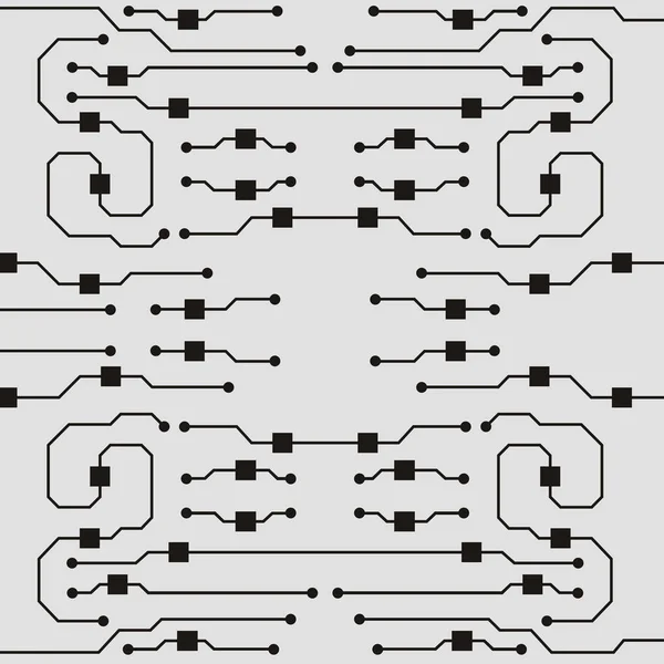 矢量电路板插图。抽象电路板背景 — 图库矢量图片