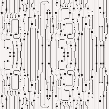 Vektör devre kartı Illustration. Soyut devre kartı arka planı
