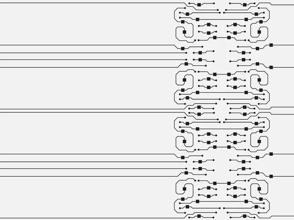 Sfondo circuito vettoriale. Illustrazione astratta del circuito piatto — Vettoriale Stock