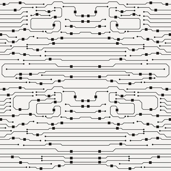 Absztrakt háttér áramkör. Vektor lapos áramköri illusztráció — Stock Vector