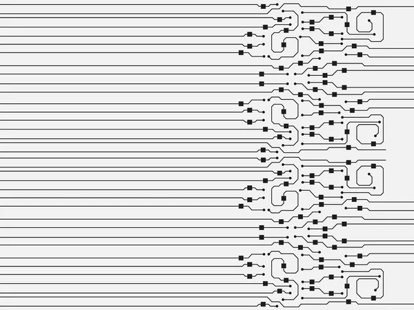 Contexte abstrait de carte de circuit imprimé. Illustration vectorielle de carte de circuit plat — Image vectorielle