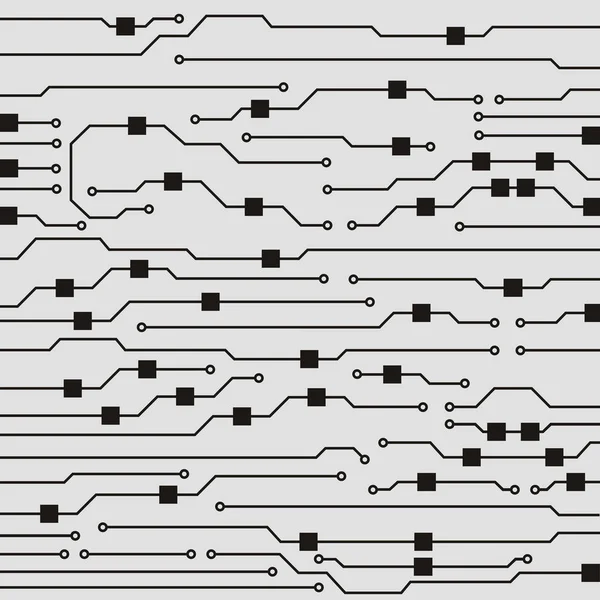 ベクトル回路基板イラスト。抽象的な回路基板の背景 — ストックベクタ