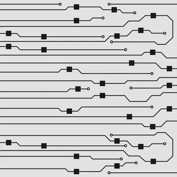 ベクトル回路基板イラスト。抽象的な回路基板の背景 — ストックベクタ