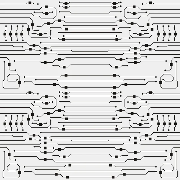 Vector printplaat illustratie. Abstracte printplaat achtergrond — Stockvector