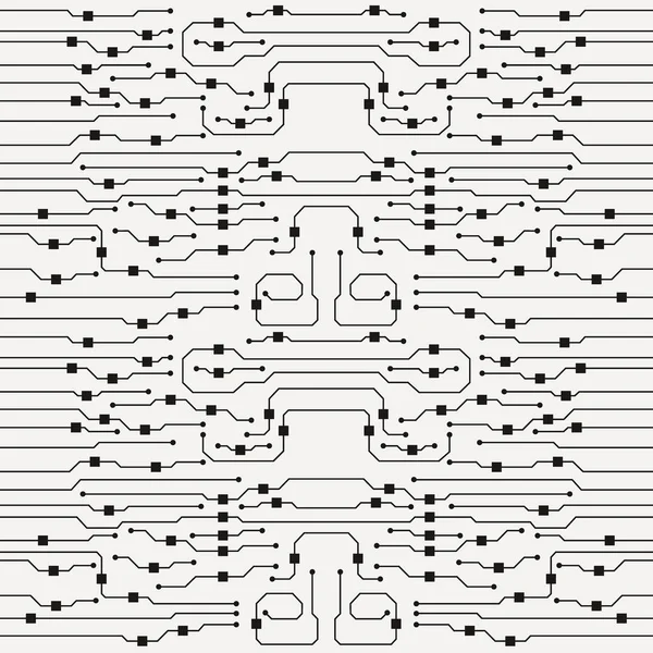 矢量电路板插图。抽象电路板背景 — 图库矢量图片