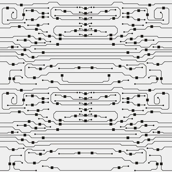 Ilustração da placa de circuito vetorial. Abstrato fundo placa de circuito — Vetor de Stock