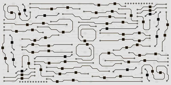Ilustração da placa de circuito vetorial. Abstrato fundo placa de circuito — Vetor de Stock