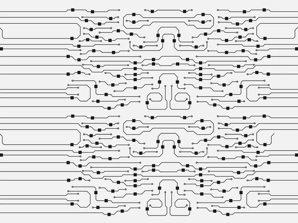 矢量电路板插图。抽象电路板背景 — 图库矢量图片