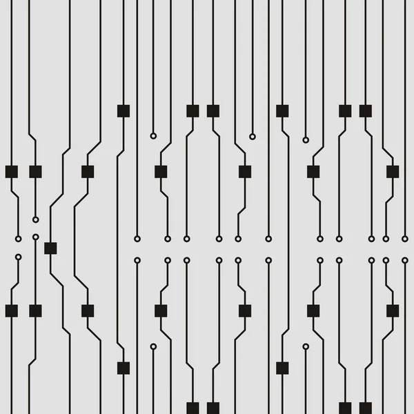Fond de carte de circuit vectoriel. Illustration abstraite de carte de circuit plat — Image vectorielle