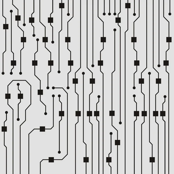 ベクトル回路基板の背景。抽象フラット回路基板イラスト — ストックベクタ