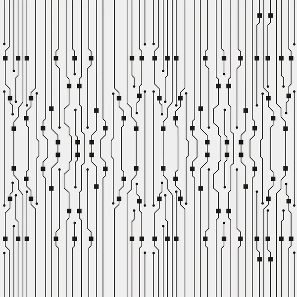 Sfondo circuito vettoriale. Illustrazione astratta del circuito piatto — Vettoriale Stock