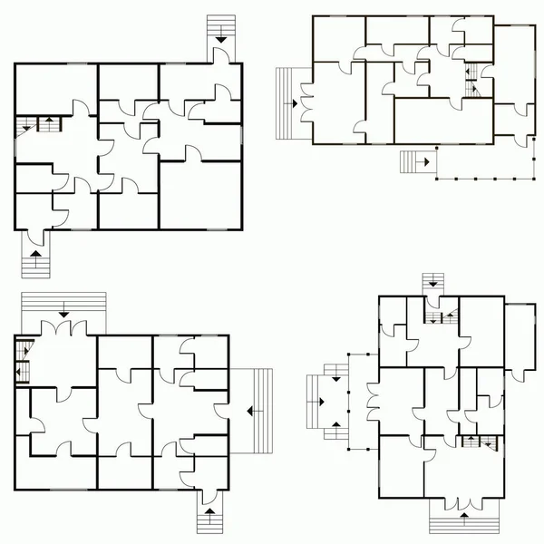 Arkitektoniska blueprint i ovanifrån bakgrunden. Teknisk projektledare bakgrund vektorillustration — Stock vektor