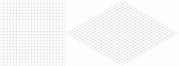 İzometrik ızgara arka plan vektör Illustration. Basit Rhombus grafik kağıt şablonu