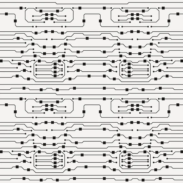 Ilustración de placa de circuito vectorial. Fondo de placa de circuito abstracto — Vector de stock