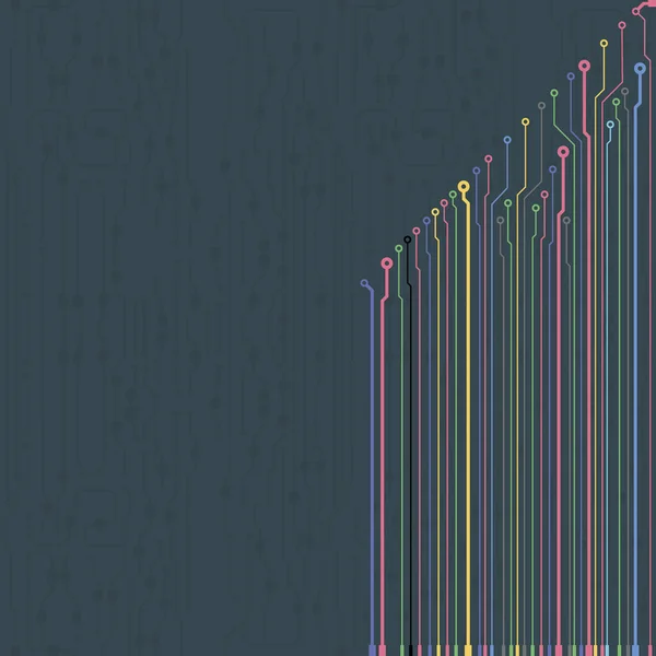 Illustration de circuit imprimé. Contexte abstrait de carte de circuit imprimé. Vecteur — Image vectorielle