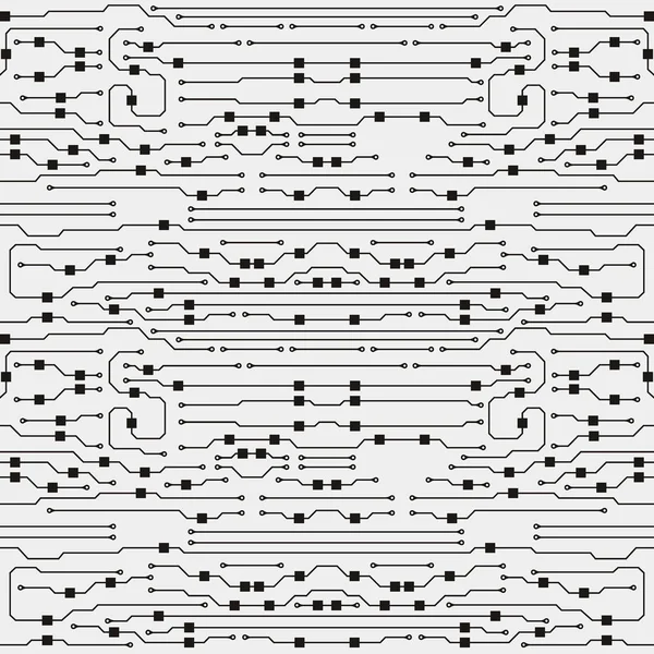 Ilustración de placa de circuito. Fondo de placa de circuito abstracto. Vector — Archivo Imágenes Vectoriales