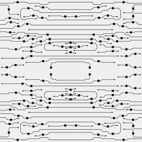 回路基板のイラスト。抽象的な回路基板の背景。ベクトル — ストックベクタ