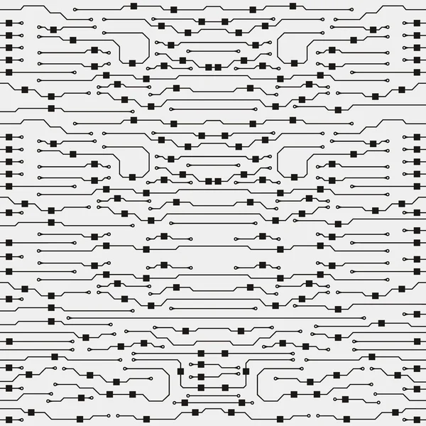 Ilustración de placa de circuito. Fondo de placa de circuito abstracto. Vector — Vector de stock