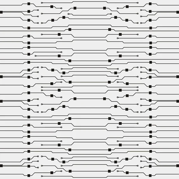 Ilustración de placa de circuito. Fondo de placa de circuito abstracto. Vector — Archivo Imágenes Vectoriales