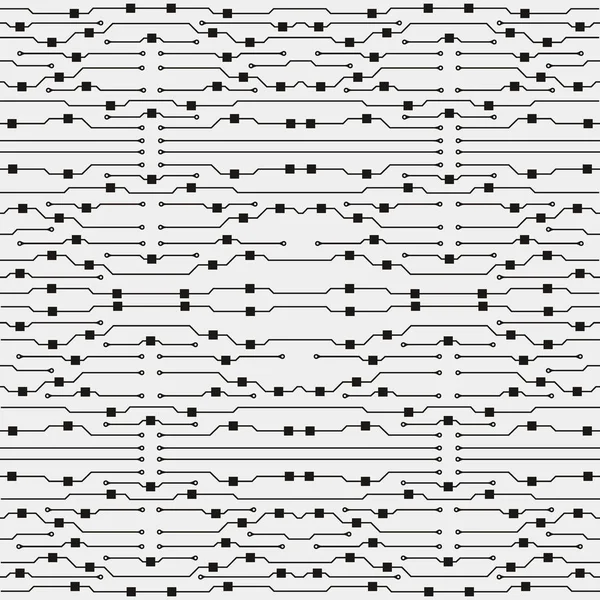 Ilustracja obwodu drukowego. Abstrakcyjne tło płytki drukowej. Wektor — Wektor stockowy