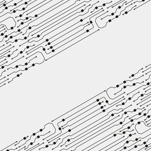 Illustrazione circuito stampato. Sfondo circuito astratto. Vettore — Vettoriale Stock