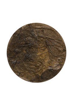 sazan küreci üzerinde kahverengi ve altın buruşuk peçete