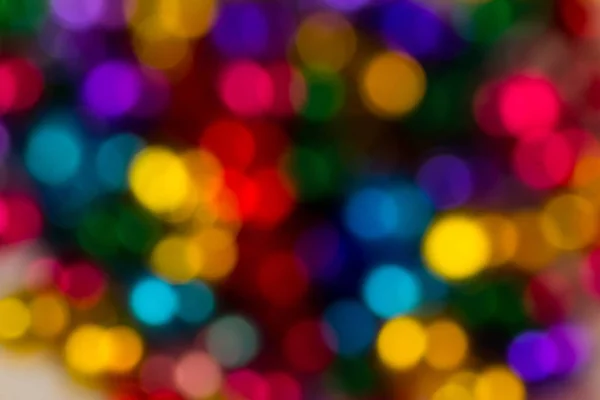 Bokeh Blur Defocus Círculos Brilhantes Natal Humor Ouro Círculos Brilhante — Fotografia de Stock