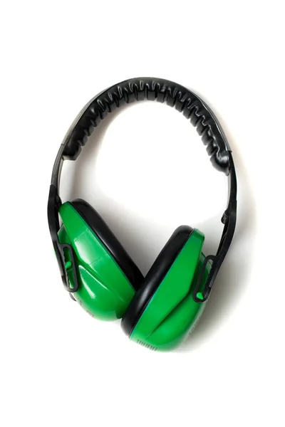 Professional Headphones Noise Block Sound Ears Vacuum White Backgroun — Stock Photo, Image