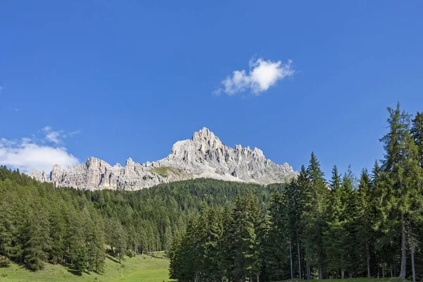 Latemar Słynnej Góry Trentino Południowy Tyrol Dolomity Włochy — Zdjęcie stockowe