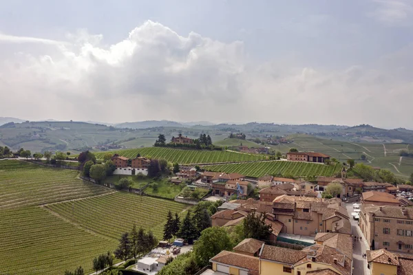 Barbaresco Talyan Piedmont Bölgesinin Cuneo Eyaletinde Görkemli Bağlar Barbaresco Karakteristik — Stok fotoğraf